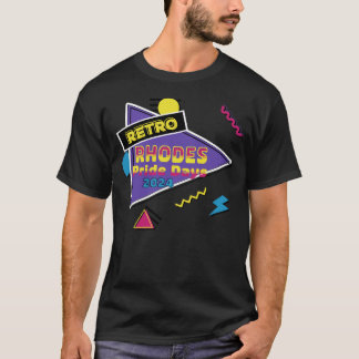 Rhodes Pride Dagen 2024 Retro Rhodes T-shirt