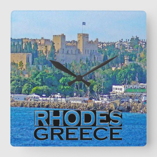 Rhodes Vierkante Klok (Voorkant)