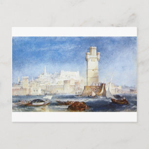 Rhodes (voor Lord Byron's Works) van William Turne Briefkaart