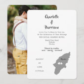 Rhodes Wedding Destination Fotouitnodiging Kaart (Voorkant / Achterkant)