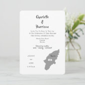 Rhodes Wedding Destination Fotouitnodiging Kaart (Staand voorkant)