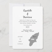 Rhodes Wedding Destination Fotouitnodiging Kaart (Voorkant)