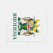 Rhodesia Coat Of Arms Zimbabwe Funny South Africa Fleece Deken (Voorkant (Horizontaal))