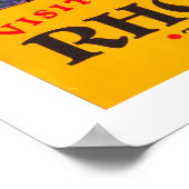 Rhodesia, traditionele krijger met kaart op schild poster (Hoek)