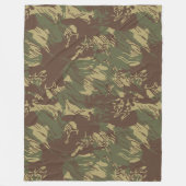 Rhodesiaanse Penseelstreek CAMO Fleece Deken (Voorkant)