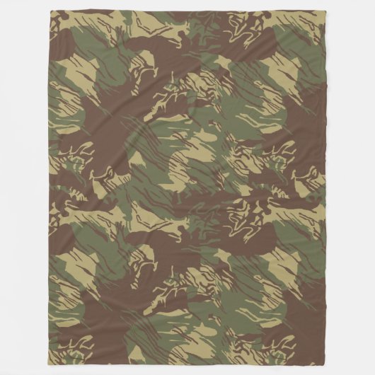 Rhodesiaanse Penseelstreek CAMO Fleece Deken (Voorkant)