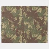 Rhodesiaanse Penseelstreek CAMO Fleece Deken (Voorkant (Horizontaal))
