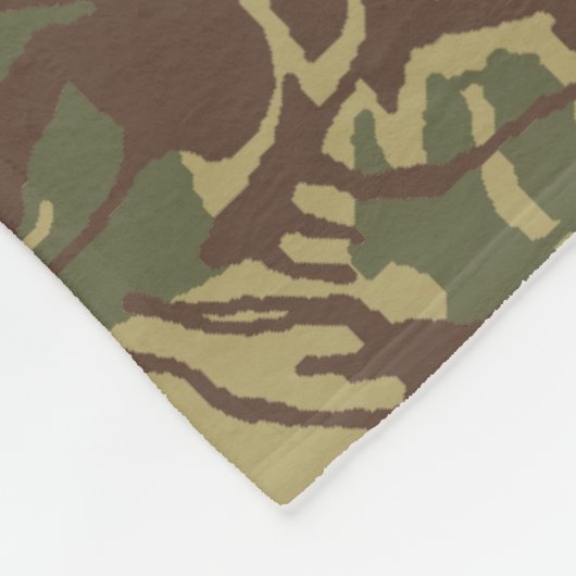 Rhodesiaanse Penseelstreek CAMO Fleece Deken (Hoek)