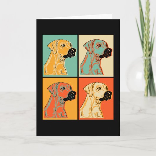 Rhodesiaanse Ridgeback Dog Gift Idee Kaart (Voorkant)