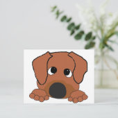 rhodesiaanse ridgebrood met bruine neus briefkaart (Staand voorkant)