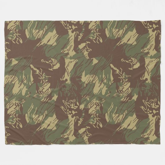 Rhodesian CAMO Fleece Blanket (Voorkant (Horizontaal))