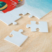 Rhodesian Redgeback in sneeuw met kerstcadeaus Legpuzzel (Zijkant)