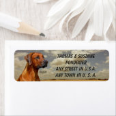 RHODESIAN RIDGBACK ETIKET (Insitu)