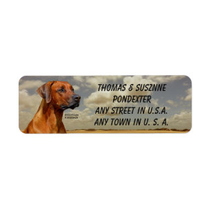 RHODESIAN RIDGBACK ETIKET
