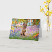 Rhodesian Ridgeback 1 - Tuin Kaart (Gele Bloem)