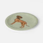 Rhodesian Ridgeback African Lion Hondenras Groen Papieren Bordje (Gekanteld)
