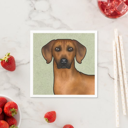 Rhodesian Ridgeback Afrikaanse Leeuw Hond Hoofd Gr Servet (Insitu)