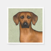 Rhodesian Ridgeback Afrikaanse Leeuw Hond Hoofd Gr Servet (Voorkant)
