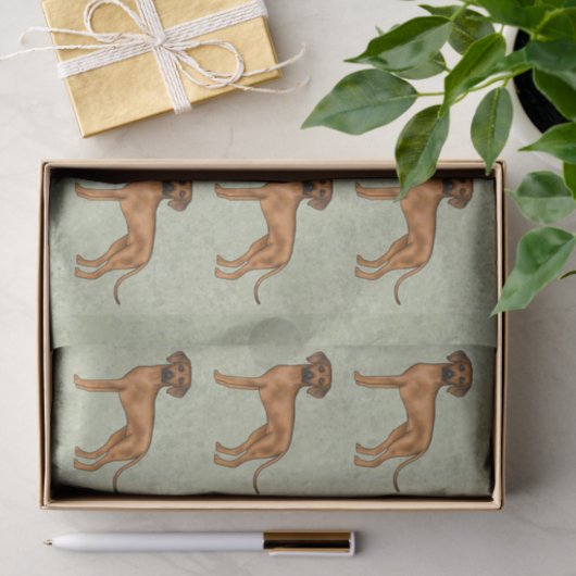 Rhodesian Ridgeback Afrikaanse Leeuw Hond Patroon  Tissuepapier (Geschenk)