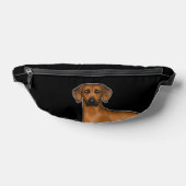 Rhodesian Ridgeback Afrikaanse Leeuw hondenkop op  Heuptasje (Liggend)