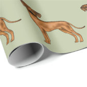Rhodesian Ridgeback Afrikaanse Leeuwshond Patroon Cadeaupapier (Rol Hoek)