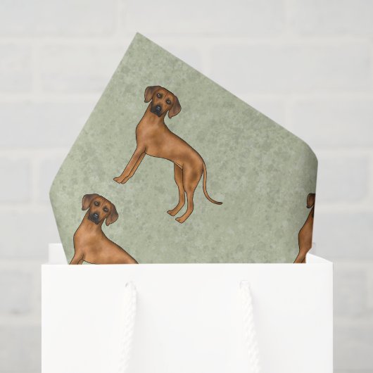 Rhodesian Ridgeback Afrikaanse Leeuwshond Patroon  Tissuepapier (Cadeauzakje)