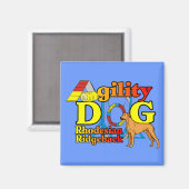 Rhodesian_Ridgeback_Agility Magneet (Voorkant / Achterkant)