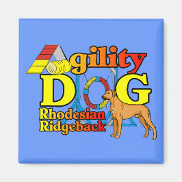 Rhodesian_Ridgeback_Agility Magneet