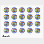 Rhodesian_Ridgeback_Agility Ronde Sticker (Vel)