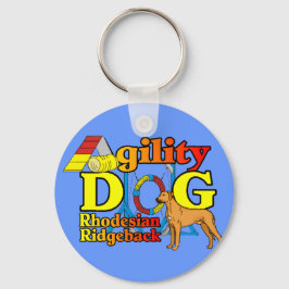 Rhodesian_Ridgeback_Agility Sleutelhanger