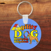 Rhodesian_Ridgeback_Agility Sleutelhanger (Voorkant)