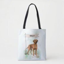 Rhodesian Ridgeback Aquarel Gepersonaliseerde Hond