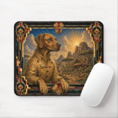 Rhodesian Ridgeback, Art Deco Hond Muismat (Met muis)