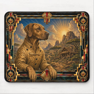 Rhodesian Ridgeback, Art Deco Hond Muismat