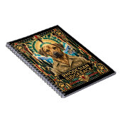 Rhodesian Ridgeback, Art Deco-hond Notitieboek (Rechterzijde)