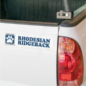 RHODESIAN RIDGEBACK_Blue Bumpersticker (Op Truck)