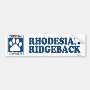 RHODESIAN RIDGEBACK_Blue Bumpersticker