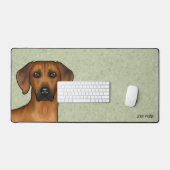 Rhodesian Ridgeback Bruin Afrikaanse Leeuw Hondenk Bureaumat (Keyboard & Muis)