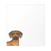 Rhodesian Ridgeback Bruin Afrikaanse Leeuw Hondenk Notitieblok (Voorkant)