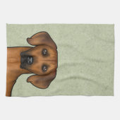 Rhodesian Ridgeback Bruin Afrikaanse Leeuw Hondenk Theedoek (Horizontaal)