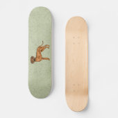Rhodesian Ridgeback Bruin Cartoon Leeuw Hondengroe Persoonlijk Skateboard (Voorkant)