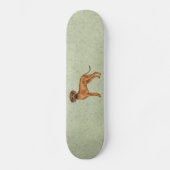 Rhodesian Ridgeback Bruin Cartoon Leeuw Hondengroe Persoonlijk Skateboard (Voorkant)