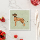 Rhodesian Ridgeback Bruin Cartoon Leeuw Hondengroe Servet (Insitu)