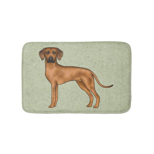 Rhodesian Ridgeback Bruine Afrikaanse Leeuw Hond G Badmat (Voorkant)