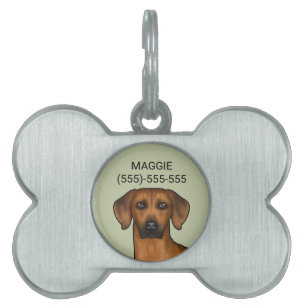 Rhodesian Ridgeback Bruine Afrikaanse Leeuw Hond K Huisdieren Naamplaatje