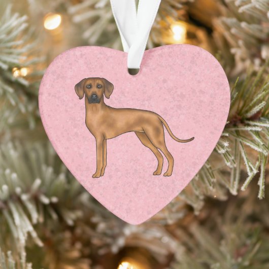 Rhodesian Ridgeback Bruine Afrikaanse Leeuw Hond R Ornament (Boom)