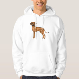 Rhodesian Ridgeback Bruine Cartoon Leeuw Hond Ontw Hoodie