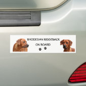 Rhodesian Ridgeback bumpersticker (Op auto)