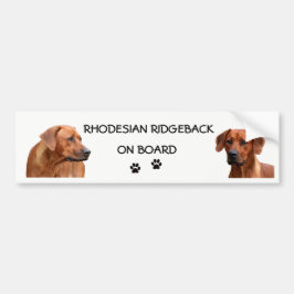 Rhodesian Ridgeback bumpersticker