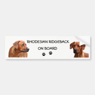 Rhodesian Ridgeback bumpersticker